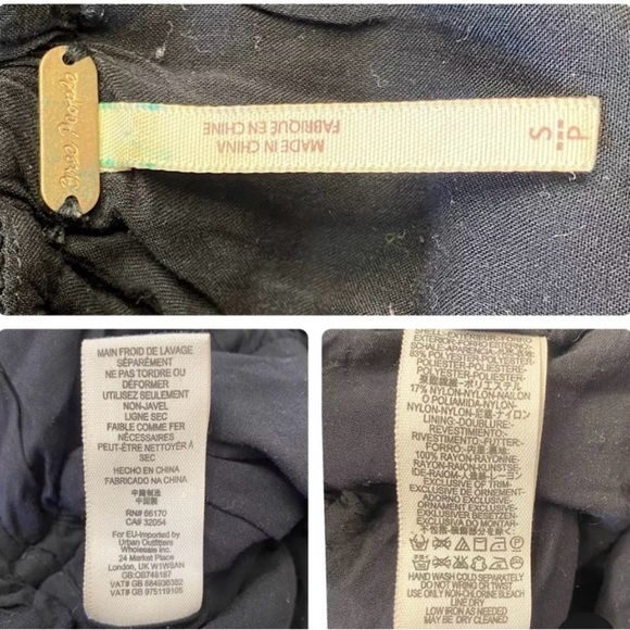 Free People Black Sequin Jumpsuit with Tapered Legs Size‎ Small - Picture 13 of 13